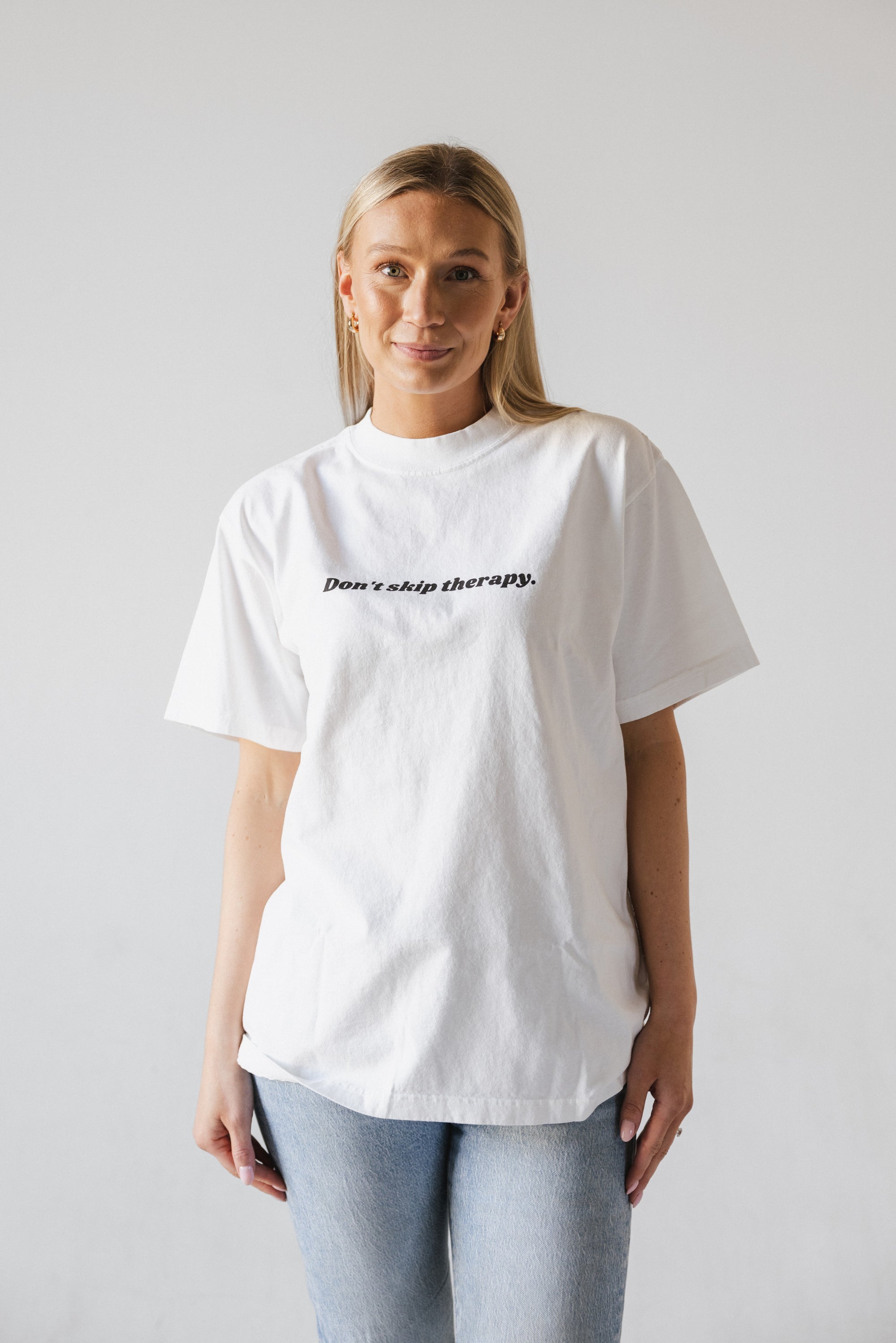 Don't Skip Therapy T-Shirt - White